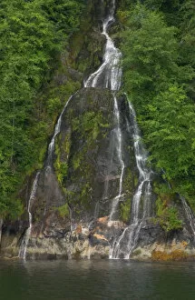 Images Dated 27th September 2006: North America, USA, Alaska, Misty Fjords National Monument and Wilderness, waterfall