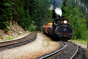 North America, USA, Colorado, Clear Creek County, Georgetown. The Colorado & Southern Railway North America, USA, Colorado, Clear Creek County, Georgetown. The Colorado & Southern Railway