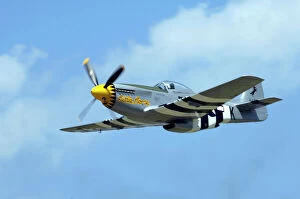 Images Dated 24th February 2009: North American P-51D Mustang, Little Horse flying in the sky
