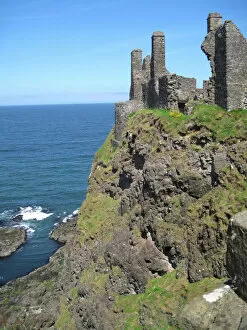 Images Dated 14th June 2010: Northern Ireland, County Antrim, Dunluce Castle near Bushmills and Portrush, off