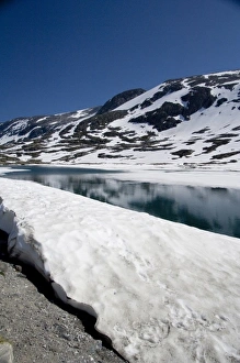 Norway, Scenic area between Geiranger & Hellesylt. Stryn Ski Center, Summer time ski area Norway, Scenic area between Geiranger & Hellesylt. Stryn Ski Center, Summer time ski area