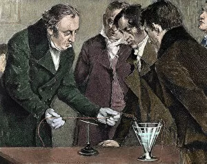 Oersted, Hans Christian (Copenhagen Rudkobing, 1777-1851). Danish physicist and chemist