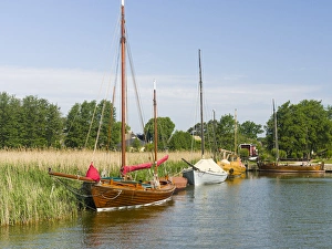 The old Harbour in Wieck at the Bodstedter Bodden close to the Western Pomerania Lagoon The old Harbour in Wieck at the Bodstedter Bodden close to the Western Pomerania Lagoon