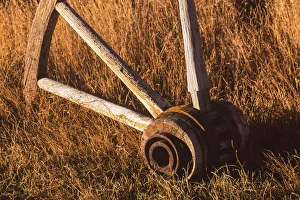 Part of an old wagon wheel, Bodie, California Part of an old wagon wheel, Bodie, California
