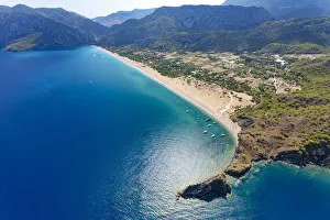 Olympos and Cirali beach aerial, Antalya, Turkey Olympos and Cirali beach aerial, Antalya, Turkey