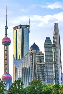 Oriental Pearl TV Tower Skyscrapers Cityscape, Shanghai, China Oriental Pearl TV Tower Skyscrapers Cityscape, Shanghai, China