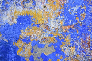 Detail of a painted retaining wall on the main shopping street in Obidos Detail of a painted retaining wall on the main shopping street in Obidos