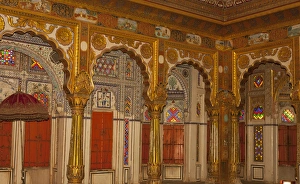 Palace of Flowers. Moti Mahal. Phool Mahal. Mehrangarh Fort. 10th century. Jodhpur Palace of Flowers. Moti Mahal. Phool Mahal. Mehrangarh Fort. 10th century. Jodhpur