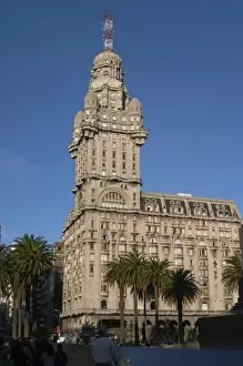 The Palacio Salvo Palace building on Plaza Independencia Independence Square, built