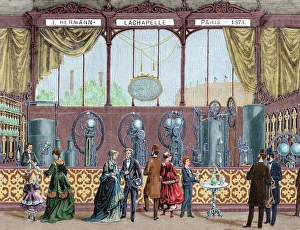 Paris Universal Exhibition (1878) held at the Trocadero. Installation by J. Hermann Lachapelle Paris Universal Exhibition (1878) held at the Trocadero. Installation by J. Hermann Lachapelle