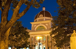 Parliament building at night in beautiful Cienfiegos, Cuba Parliament building at night in beautiful Cienfiegos, Cuba
