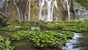 Images Dated 3rd May 2010: The Plitvice Lakes in the National Park Plitvicka Jezera in Croatia. The big Fall
