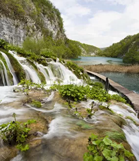 Images Dated 3rd May 2010: The Plitvice Lakes in the National Park Plitvicka Jezera in Croatia. The lower lakes