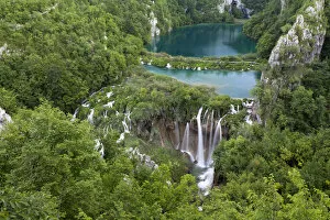 Images Dated 7th June 2010: The Plitvice Lakes in the National Park Plitvicka Jezera in Croatia. The lower lakes