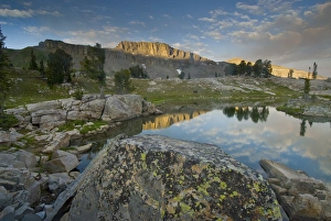 Pond at Alaska Basin, Targhee National forest, Teton Mountains, Idaho Pond at Alaska Basin, Targhee National forest, Teton Mountains, Idaho