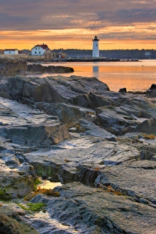 Portsmouth Harbor Light House as seen from New Castle Common in New Castle, New Hampshire Portsmouth Harbor Light House as seen from New Castle Common in New Castle, New Hampshire