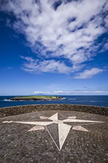 Topo Gallery: Portugal, Azores, Sao Jorge Island, Topo. Ponta do Topo, compass rose mosaic