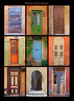 Poster of doors shot throughout Provence, France Poster of doors shot throughout Provence, France