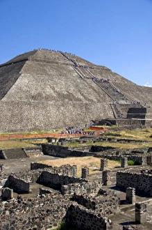 The Pyramid of the Sun at Teotihuacan in the State of Mexico, Mexico The Pyramid of the Sun at Teotihuacan in the State of Mexico, Mexico