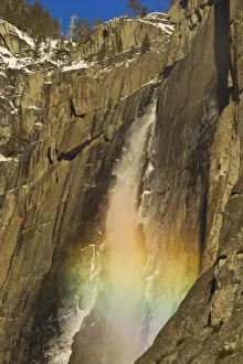 Yosemite Falls Prints: Rainbow on Upper