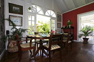 Rawlins Plantation Inn, historic sugar mill, St Kitts, Caribbean Rawlins Plantation Inn, historic sugar mill, St Kitts, Caribbean