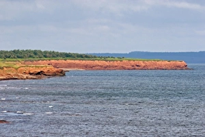 Red cliffs of Cape Orby, Prince Edward Island, Canada Red cliffs of Cape Orby, Prince Edward Island, Canada