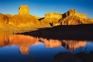 Reflection, Lake Powell National Recreation Area, Utah, Arizona Reflection, Lake Powell National Recreation Area, Utah, Arizona