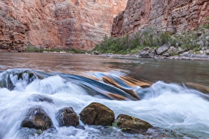 Reflections from morning sun. Colorado River. Grand Canyon. Arizona. USA Reflections from morning sun. Colorado River. Grand Canyon. Arizona. USA