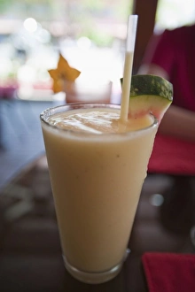 A refreshing fruit smoothie in a Costa Rican restaurant. Liberia, Costa Rica A refreshing fruit smoothie in a Costa Rican restaurant. Liberia, Costa Rica