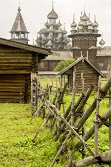 RF. Kizhi Pogost. Wooden Churches. UNESCO World Heritage. Kizhi Island in Lake Onega RF. Kizhi Pogost. Wooden Churches. UNESCO World Heritage. Kizhi Island in Lake Onega