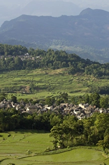 Rice terraces of the Ailao Mountains between the Red River and Vietnam Rice terraces of the Ailao Mountains between the Red River and Vietnam