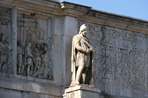Roman Art. Arch of Constantine. Triumphal arch. It was erected to commemorate Constantine Roman Art. Arch of Constantine. Triumphal arch. It was erected to commemorate Constantine