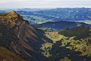 Rural countryside viewed from Pilatus Mountain, near Lucerne, Switzerland Rural countryside viewed from Pilatus Mountain, near Lucerne, Switzerland