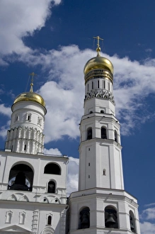 Russia, Moscow, The Kremlin. The Assumption Belfry, 16th century & the Ivan the Great Russia, Moscow, The Kremlin. The Assumption Belfry, 16th century & the Ivan the Great