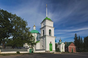 Russia, Pskovskaya Oblast, Pechory, Pechory Monastery, church on Sbornaya Street Russia, Pskovskaya Oblast, Pechory, Pechory Monastery, church on Sbornaya Street