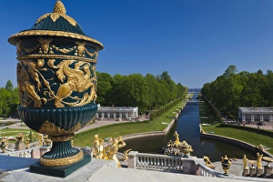 Russia, Saint Petersburg, Peterhof, Grand Cascade fountains Russia, Saint Petersburg, Peterhof, Grand Cascade fountains