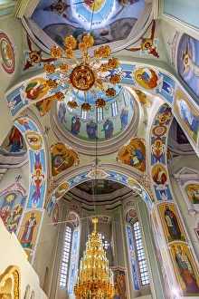 Saint George Cathedral Interior Dome Vydubytsky Monastery Kiev Ukraine Saint George Cathedral Interior Dome Vydubytsky Monastery Kiev Ukraine