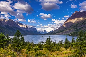 Saint Mary Lake and Wild Goose Island, Glacier National Park, Montana Saint Mary Lake and Wild Goose Island, Glacier National Park, Montana