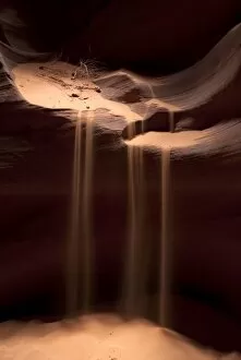 Images Dated 14th November 2009: Sand flowing in Antelope Canyon, Arizona, USA