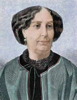 Images Dated 7th June 2011: Sand, George, pseudonym of Aurore Dupin (Paris, 1804-Nohant, 1876). French novelist