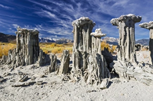 Sand tufa formations on the south shore of Mono Lake, Mono Basin National Scenic Area Sand tufa formations on the south shore of Mono Lake, Mono Basin National Scenic Area