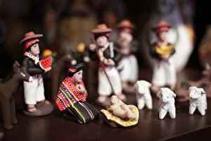 Images Dated 23rd December 2011: Santa Fe, New Mexico, United States.Peruvian manger scene