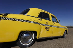 Santa Rosa, New Mexico, United States. Old Yello Cab taxi on Route 66 Santa Rosa, New Mexico, United States. Old Yello Cab taxi on Route 66