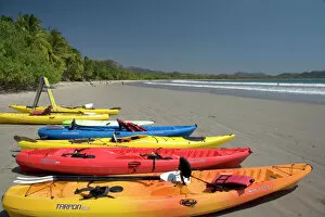 Images Dated 26th January 2010: Sea kayak rentals at Playa Samara, Costa Rica
