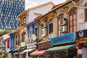 Shops on Arab Street in the Malay Heritage District, Singapore Shops on Arab Street in the Malay Heritage District, Singapore