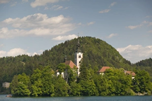 SLOVENIA-GORENJSKA-Bled: Lake Bled Island Church SLOVENIA-GORENJSKA-Bled: Lake Bled Island Church