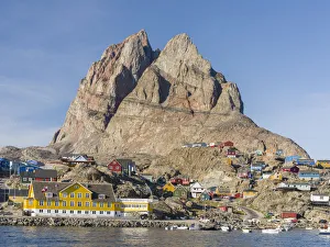 Small town of Uummannaq in northwest Greenland, Denmark Small town of Uummannaq in northwest Greenland, Denmark