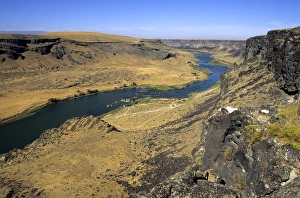The Snake River Canyon and the Snake River in Idaho The Snake River Canyon and the Snake River in Idaho