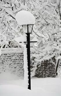 Images Dated 29th December 2006: Snow on a lamp post
