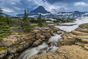 Snowmelt stream in Glacier National Park, Montana Snowmelt stream in Glacier National Park, Montana